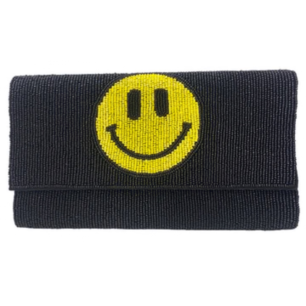 Natasha Smile Glass Beads Clutch